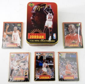 1996 UD MICHAEL JORDAN (5) ALL MEDAL CARD SET