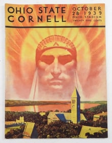 1939 OHIO STATE VS. CORNELL FOOTBALL PROGAM
