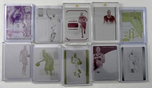 (5) JAMES HARDEN BASKETBALL PANINI PLATES