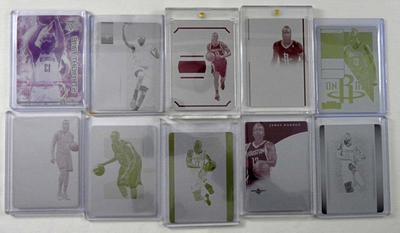 (5) JAMES HARDEN BASKETBALL PANINI PLATES (1 of 2)