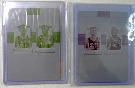 YAO MING / BRROKS PANINI PRINTERS PLATE