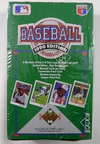1990 UPPER DECK BASEBALL WAX BOX