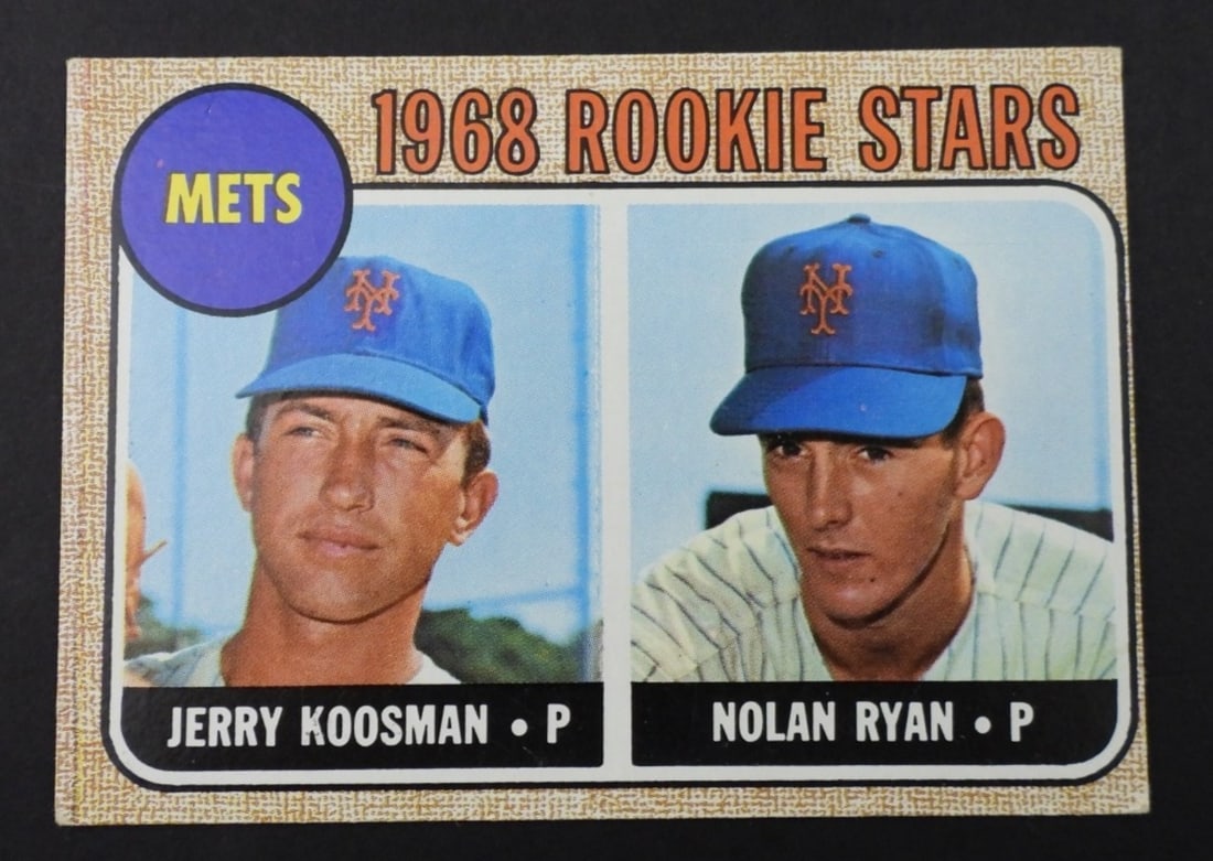1968 TOPPS #177 ROOKIE STARS RYAN & KOOSMAN: 1968 TOPPS #177 ROOKIE STARS RYAN & KOOSMAN (VGEX/X)