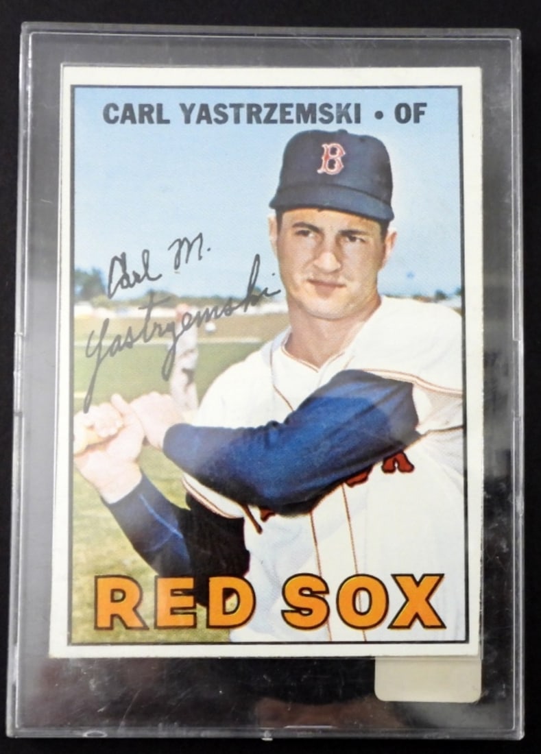1967 TOPPS #355 CARL YASTRZEMSKI (EX+): 1967 TOPPS #355 CARL YASTRZEMSKI (EX+)