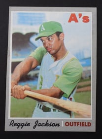 1970 TOPPS #140 REGGIE JACKSON(VGEX+)