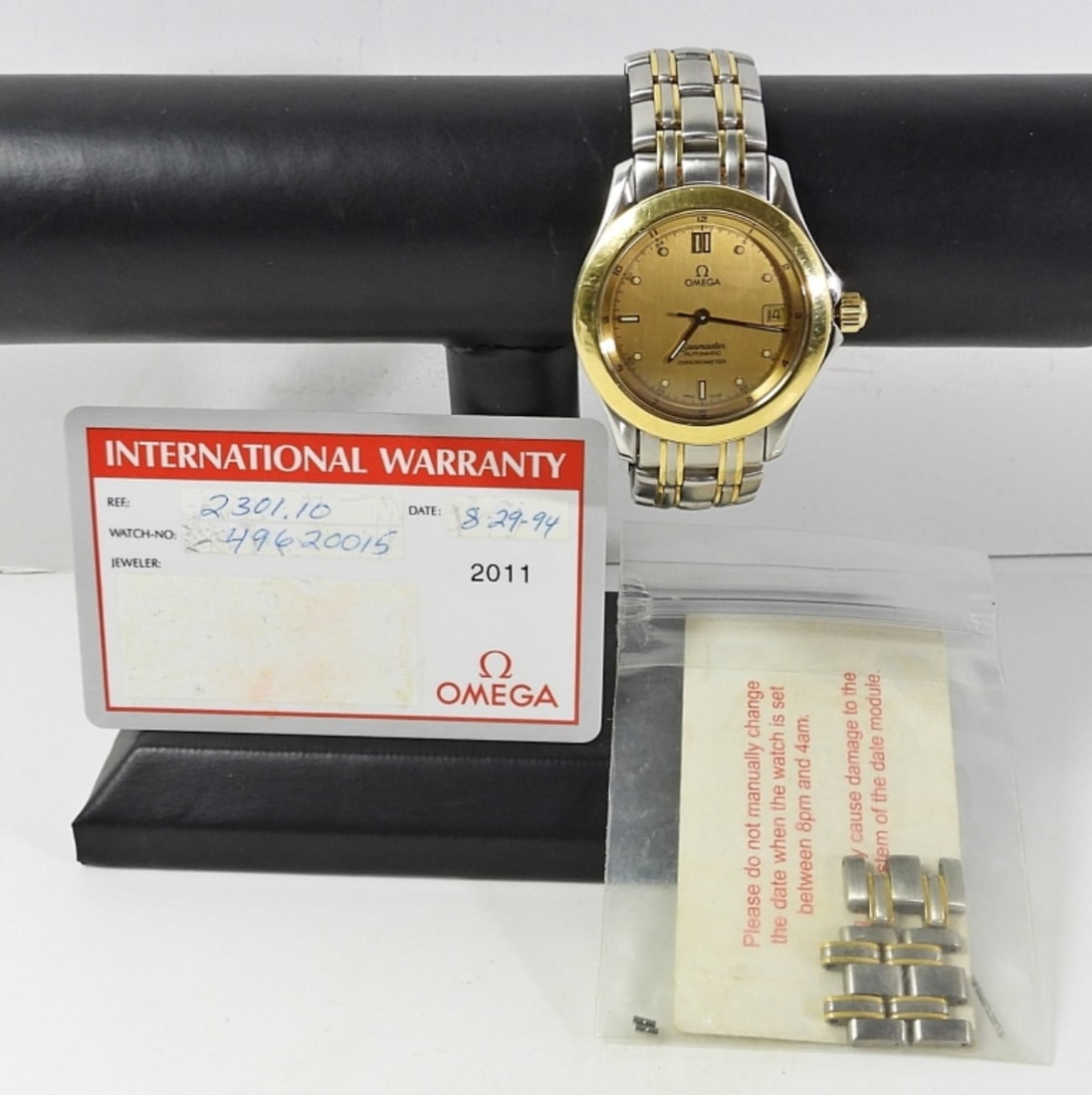 OMEGA GOLD/STEEL SEAMASTER CHRONOMETER (1 of 5)