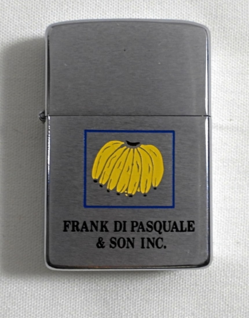 1975 UNFIRED ZIPPO w /BUSINESS LOGO, IN BOX: 1975 UNFIRED ZIPPO w /BUSINESS LOGO, IN BOX