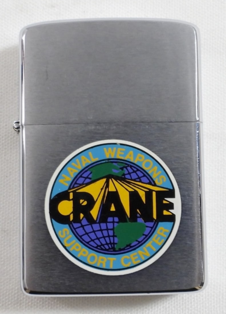 1985 NAVAL WEAPON SUPPORT CENTER: CRANE with WORLD GLOBE EMBLEM - nice FIRED
