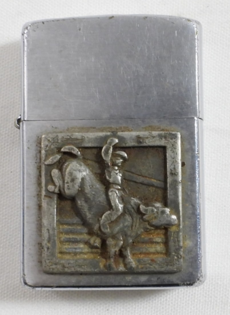 2002 BULL RIDER ZIPPO LIGHTER (1 of 4)
