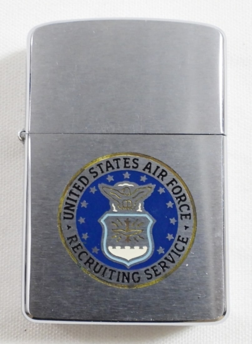 1968 U S AIR FORCE RECRUITING SERVICE: UNFIRED ZIPPO - NICE