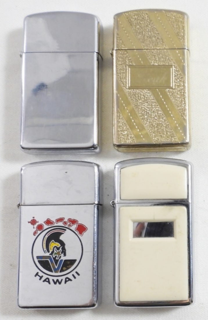 (4) VTG SLIM ZIPPO LIGHTERS - HAWAII '79 (1 of 4)