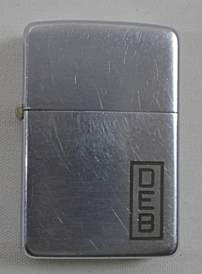 1937-1950 PAT2032695 CHROME ZIPPO IN BOX (1 of 5)