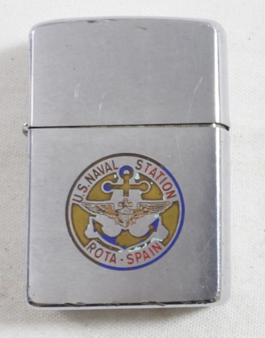 1972 ZIPPO - US NAVAL STATION ROTA SPAIN: FIRED