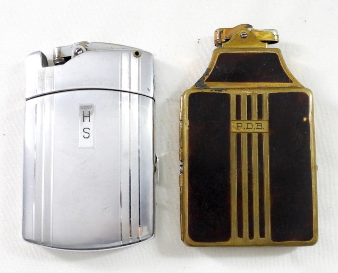 (2) RONSON CIGARETTE CASES W LIGHTER (1 of 3)