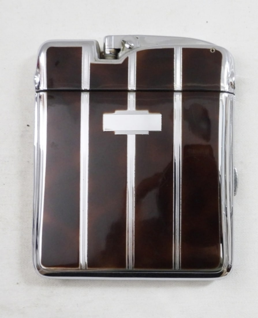 VINTAGE RONSON CIGARETTE LIGHTER & CASE (1 of 3)