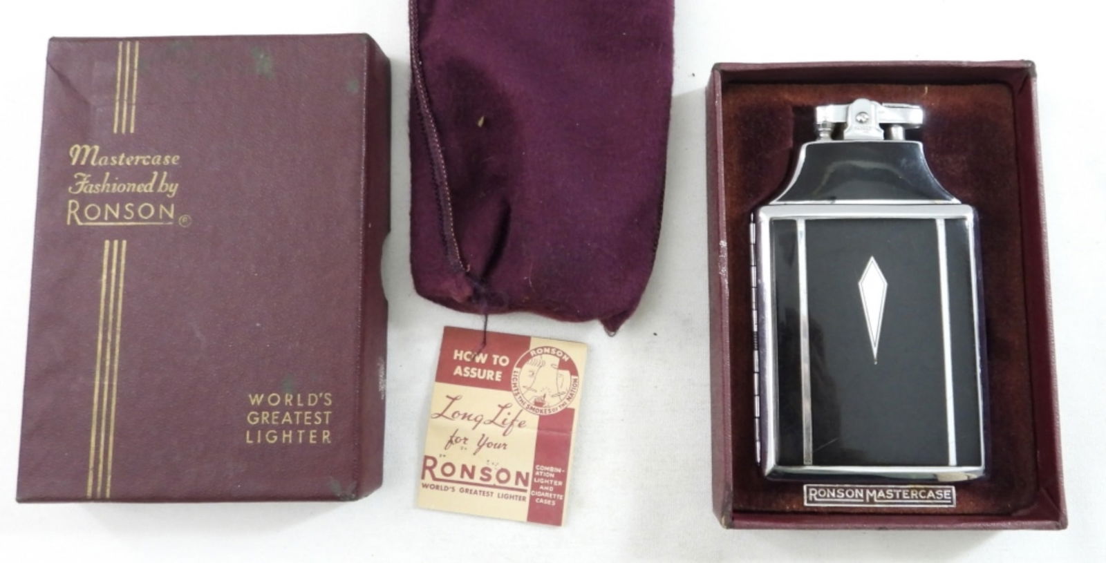 RONSON MASTERCASE  LIGHTER & CIG CASE (1 of 4)