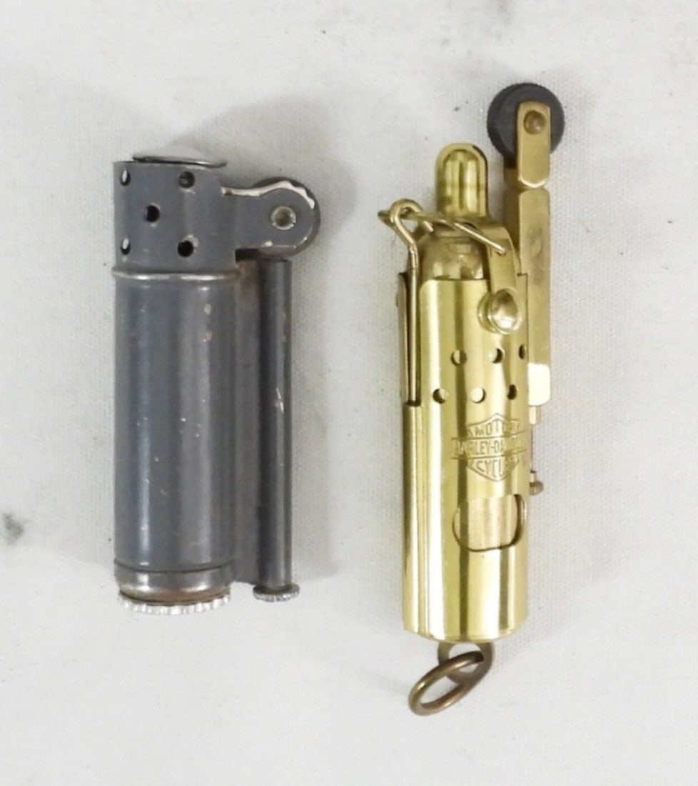 (2)TRENCH STYLE LIGHTERS DUNHILL & HARLEY (1 of 2)