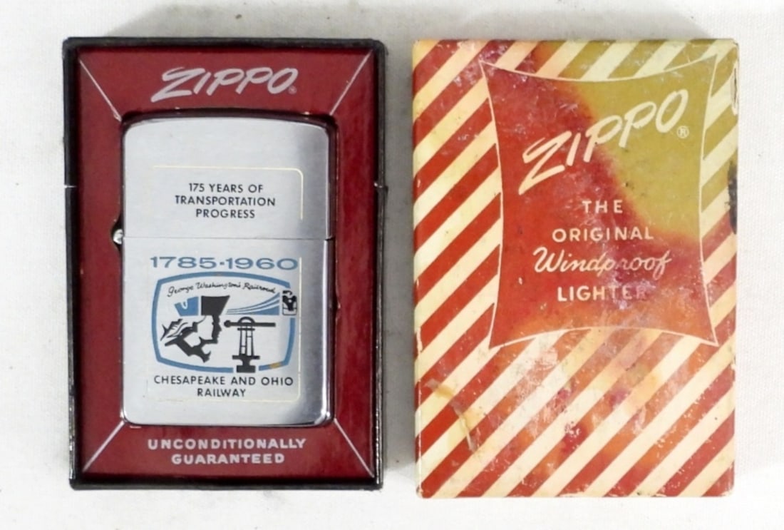 1960 CHESAPEAKE&OH RAIL ZIPPO IN BOX (1 of 4)
