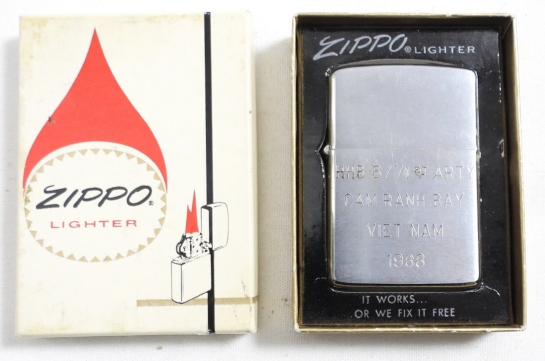 1968  (FIRED) CHROME ZIPPO IN BOX (1 of 4)