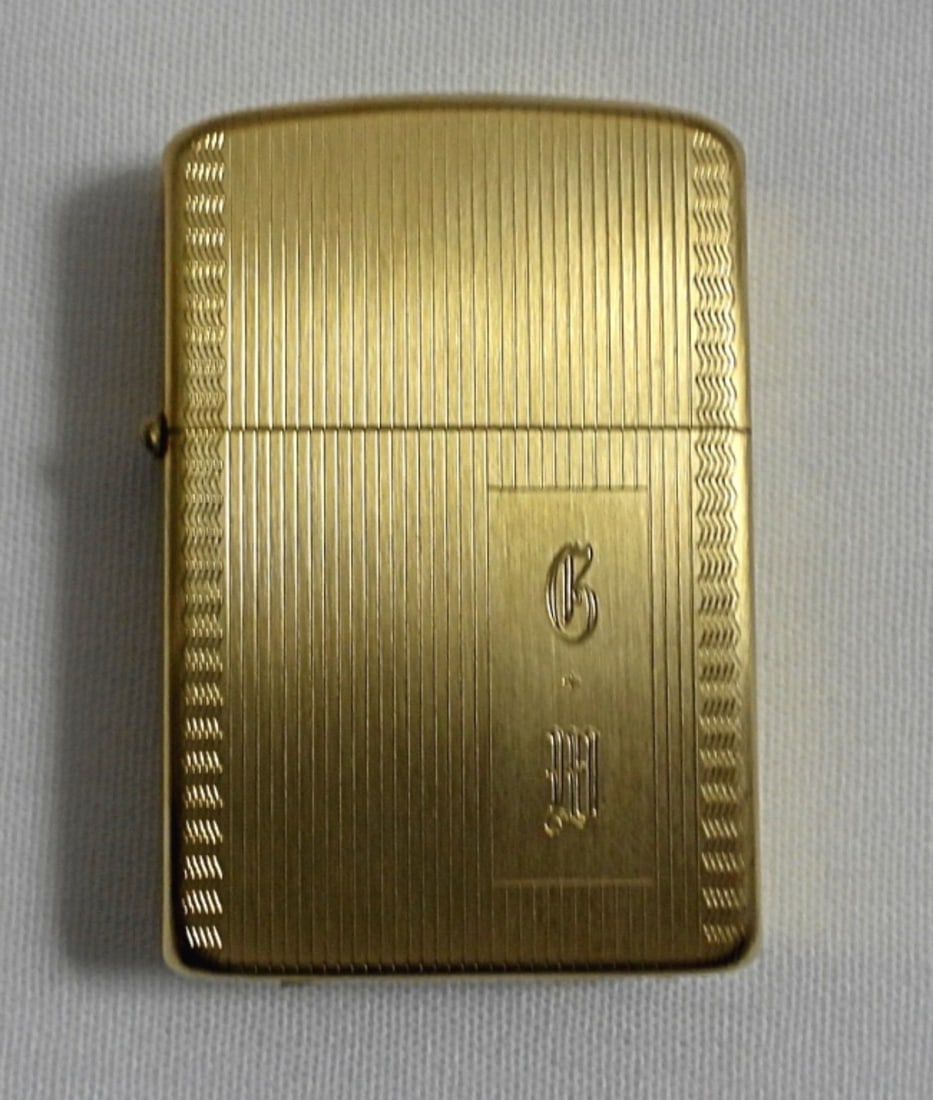 1960'S (UNFIRED) 10K GOLD FILLED ZIPPO: 1960'S (UNFIRED) 10K GOLD FILLED ZIPPO LIGHTER IN CASE