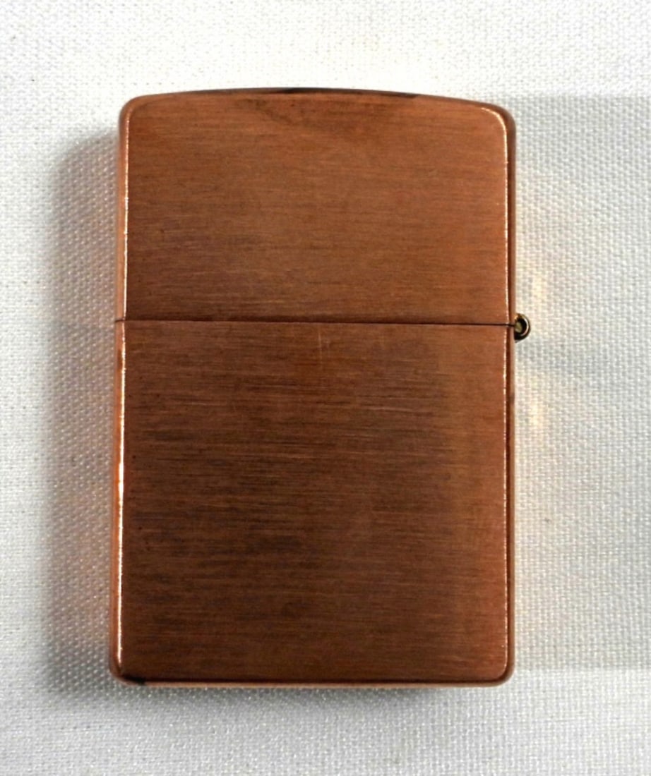 2005 (UNFIRED) SOLID BRUSHED COPPER ZIPPO (1 of 5)