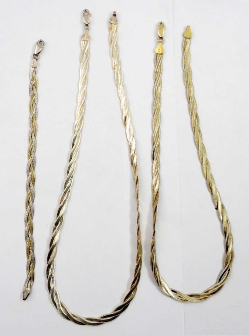 LADIES GOLD TONE JEWELRY SET .925 (1 of 2)