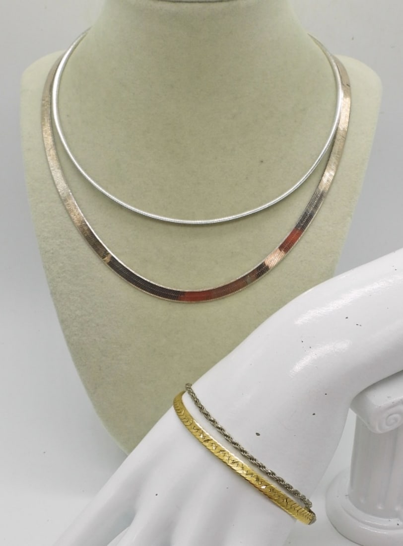 (4) STERLING NECKLACES & BRACELETS (1 of 4)
