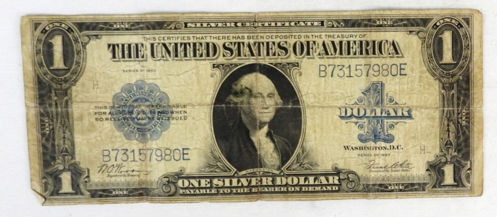 1923 $1 SILVER CERT LARGE SIZE US CURRENCY (1 of 2)