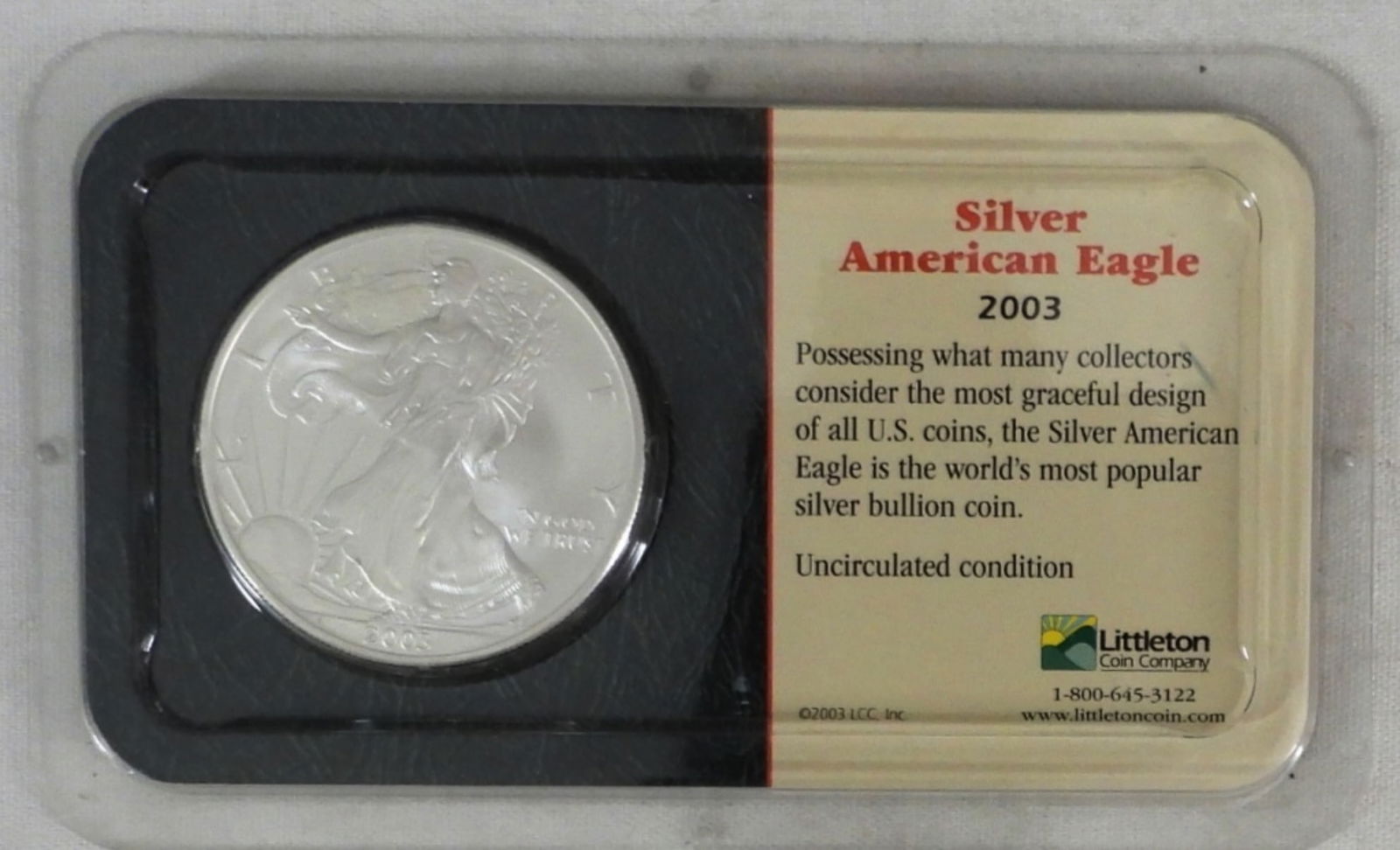 2003 SILVER EAGLE BU IN LITTLETON PACK (1 of 2)