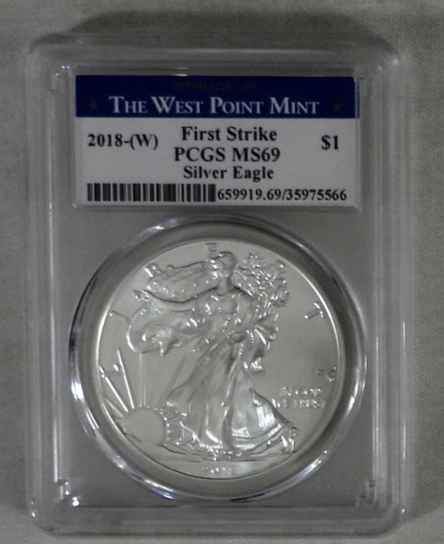 2018-(W) SILVER EAGLE PCGS MS-69 (1 of 2)