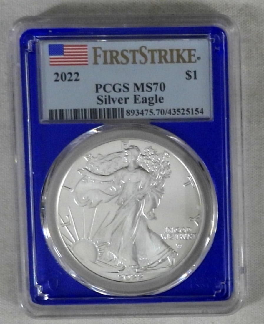 2022 AMERICAN SILVER EAGLE PCGS MS-70 (1 of 2)