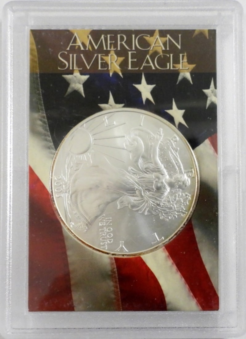 2003 AMERICAN SILVER EAGLE UNC (1 of 2)