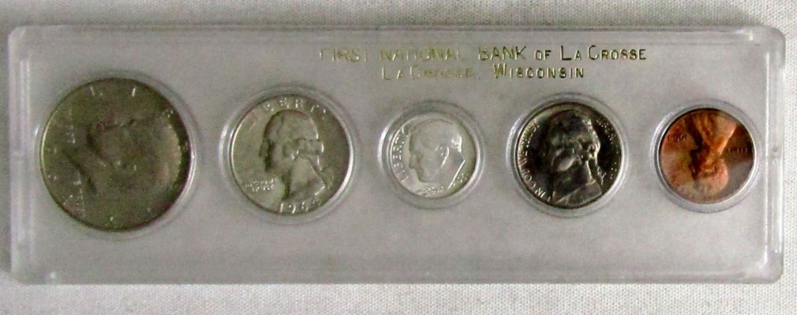 1964-D YEAR SET IN PLASTIC HOLDER (1 of 2)