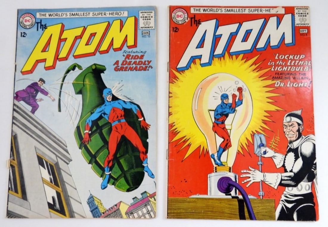 (2) SILVER DC THE ATOM #8 & #10 (G): (2) SILVER DC THE ATOM #8 DR LIGHT! & #10 (G)