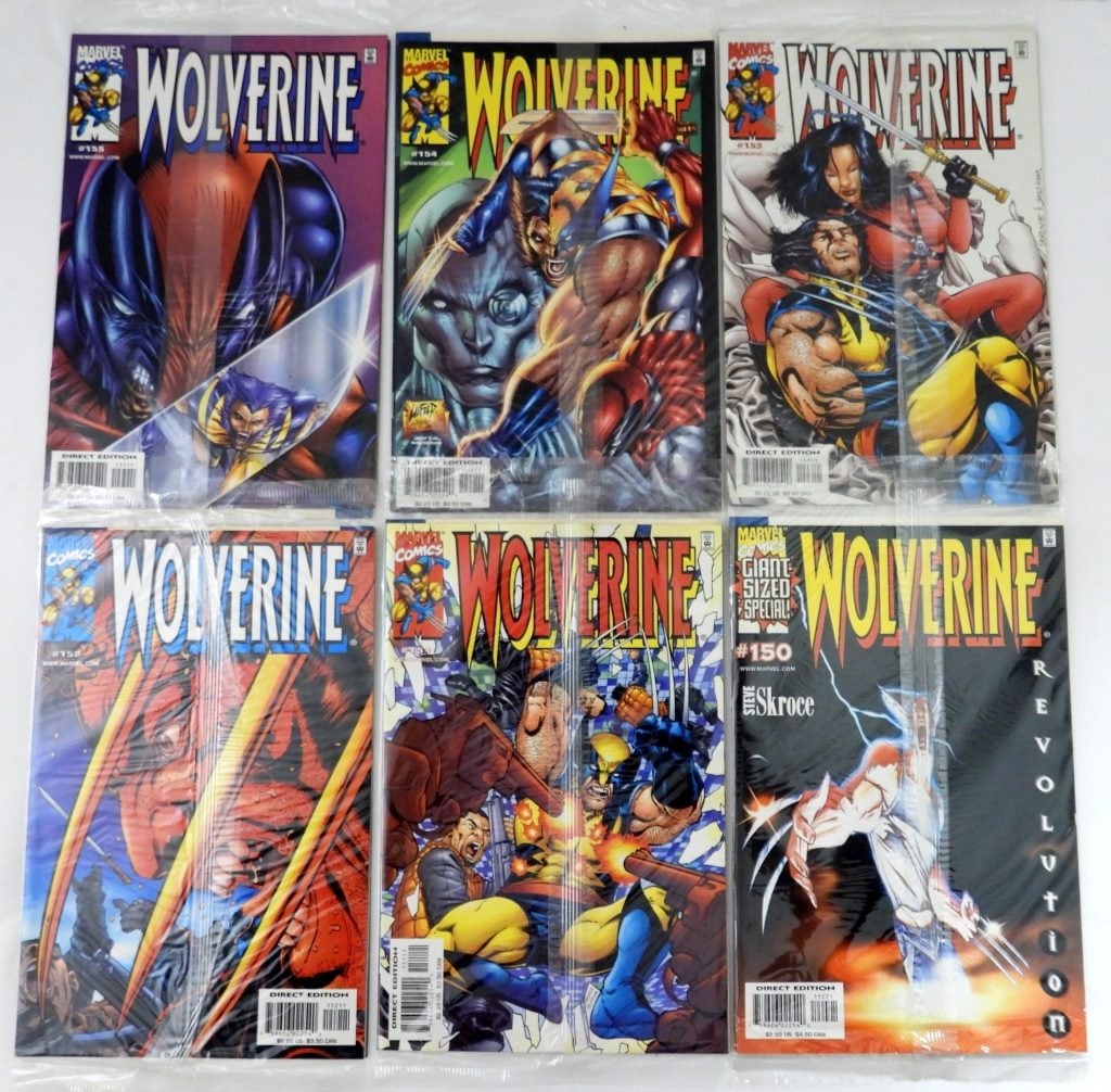 (6) MARVEL  DIRECT EDITION WOLVERINE #150-155 (1 of 2)