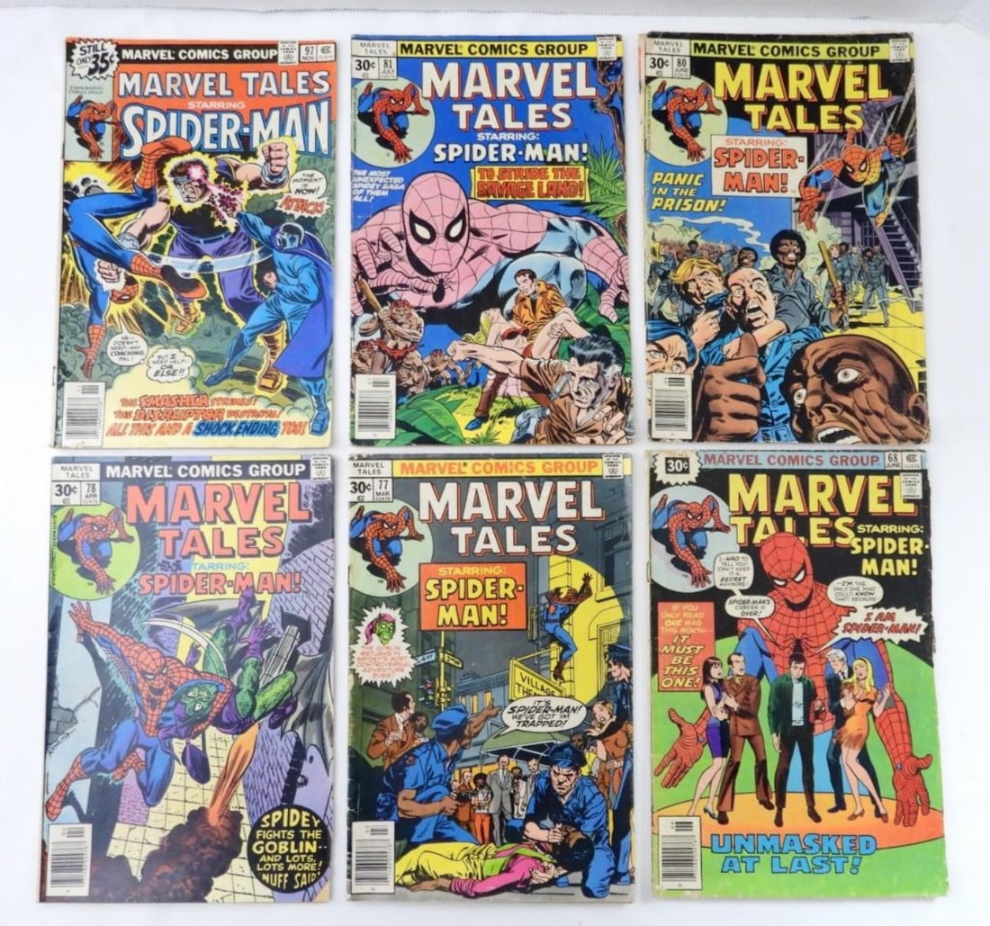 (6) BRONZE MARVEL TALES  STARRING SPIDERMAN (1 of 2)