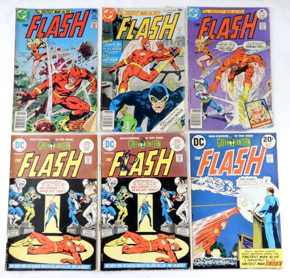 (6)THE FLASH DC COMICS MIXED LOT (1 of 2)
