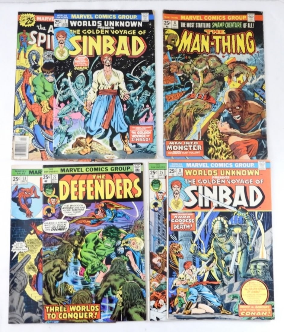 (7) MARVEL 25c COMICS - SPIDER-MAN (1 of 2)