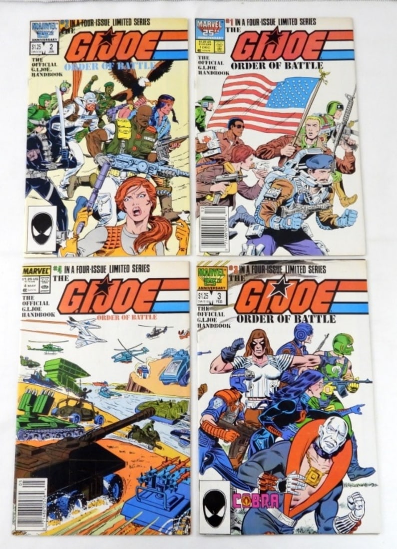 (4) MODERN MARVEL G.I.JOE ORDER OF BATTLE (1 of 2)