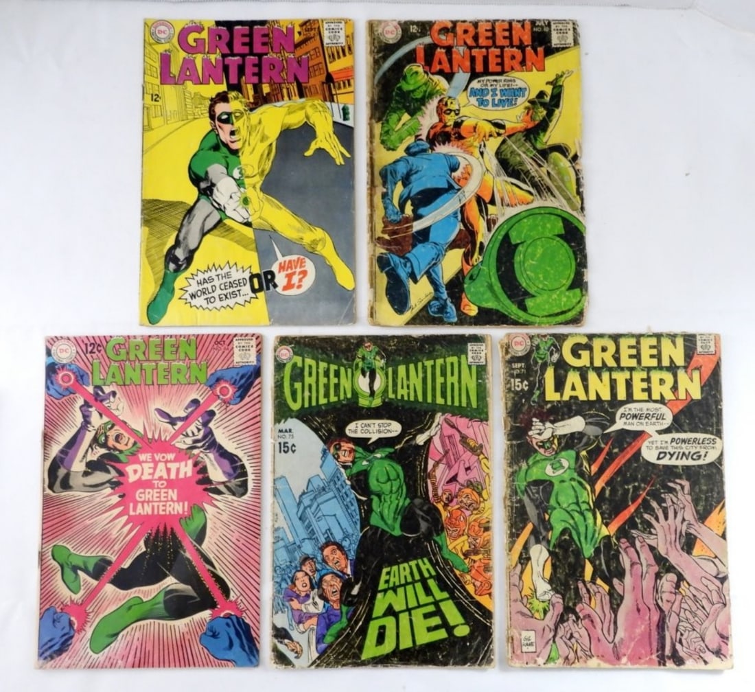(5) SILVER AGE DC GREEN LANTERN COMICS (1 of 2)