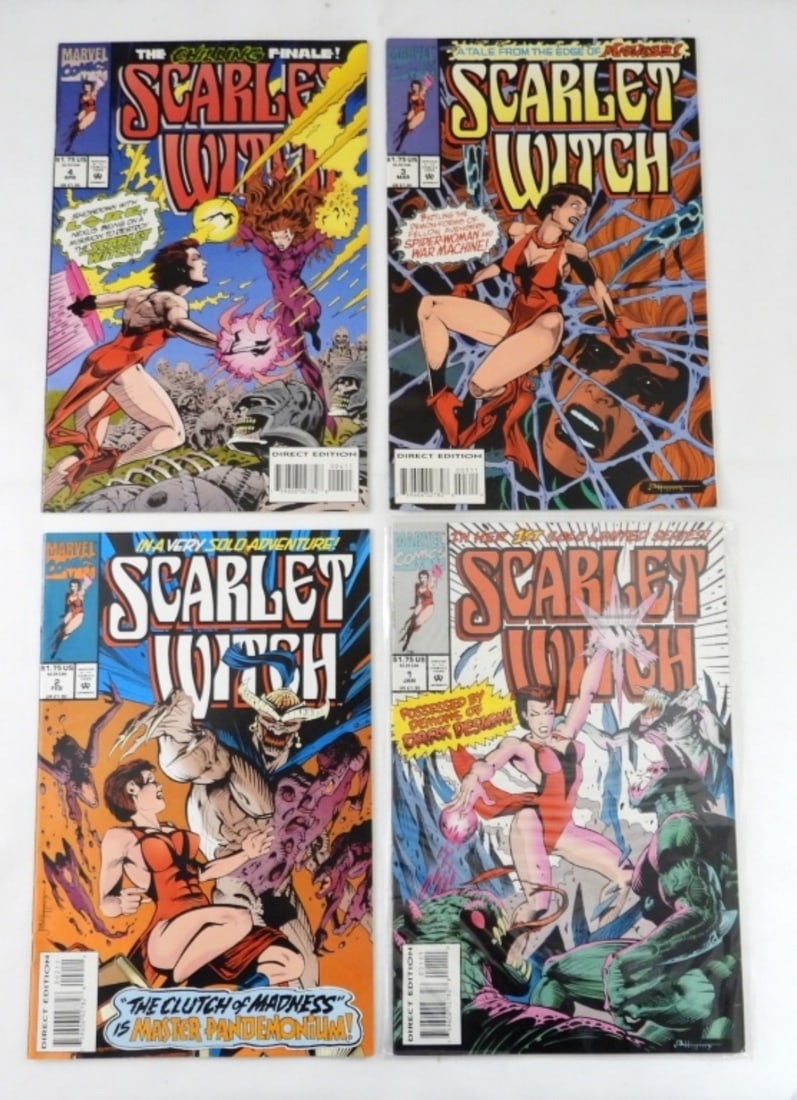 (4) 1994 MARVEL SCARLET WITCH COMPLETE SET OF COMI (1 of 2)