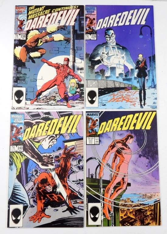 (4)  1987 MARVEL DAREDEVIL COMICS (1 of 2)
