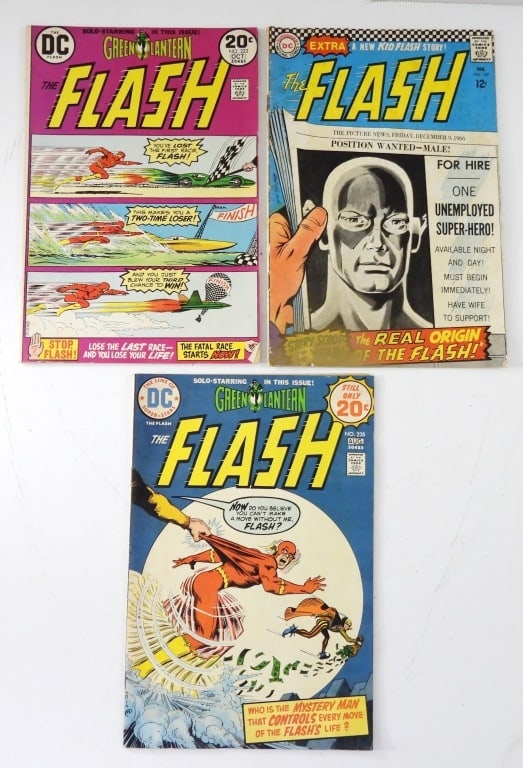 (3) DC COMIC FLASH COMIC LOT (1 of 2)