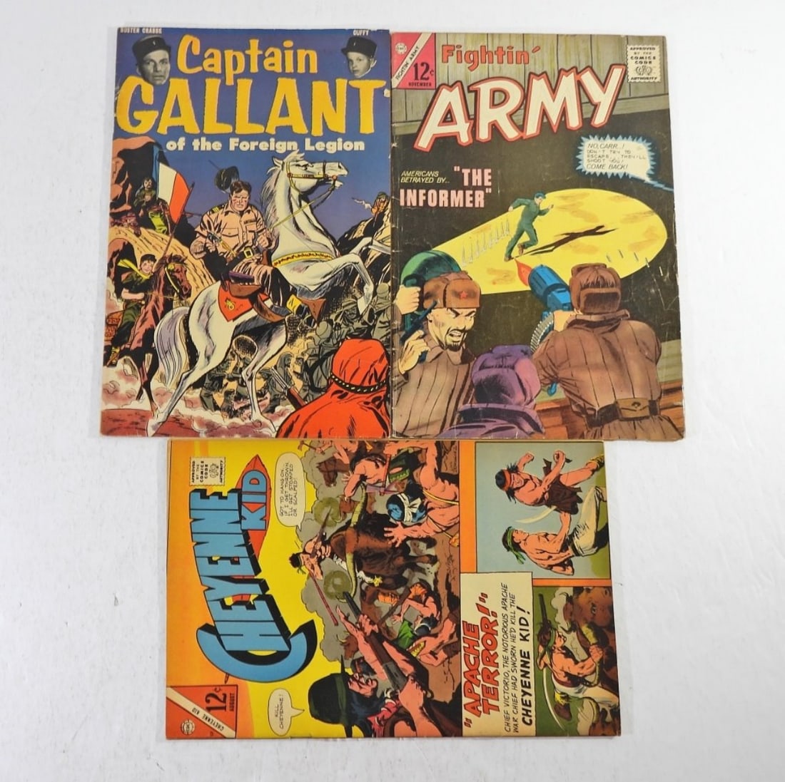 CAPTAIN GALLANT, FIGHTIN ARMY, CHEYENNE KID (1 of 3)