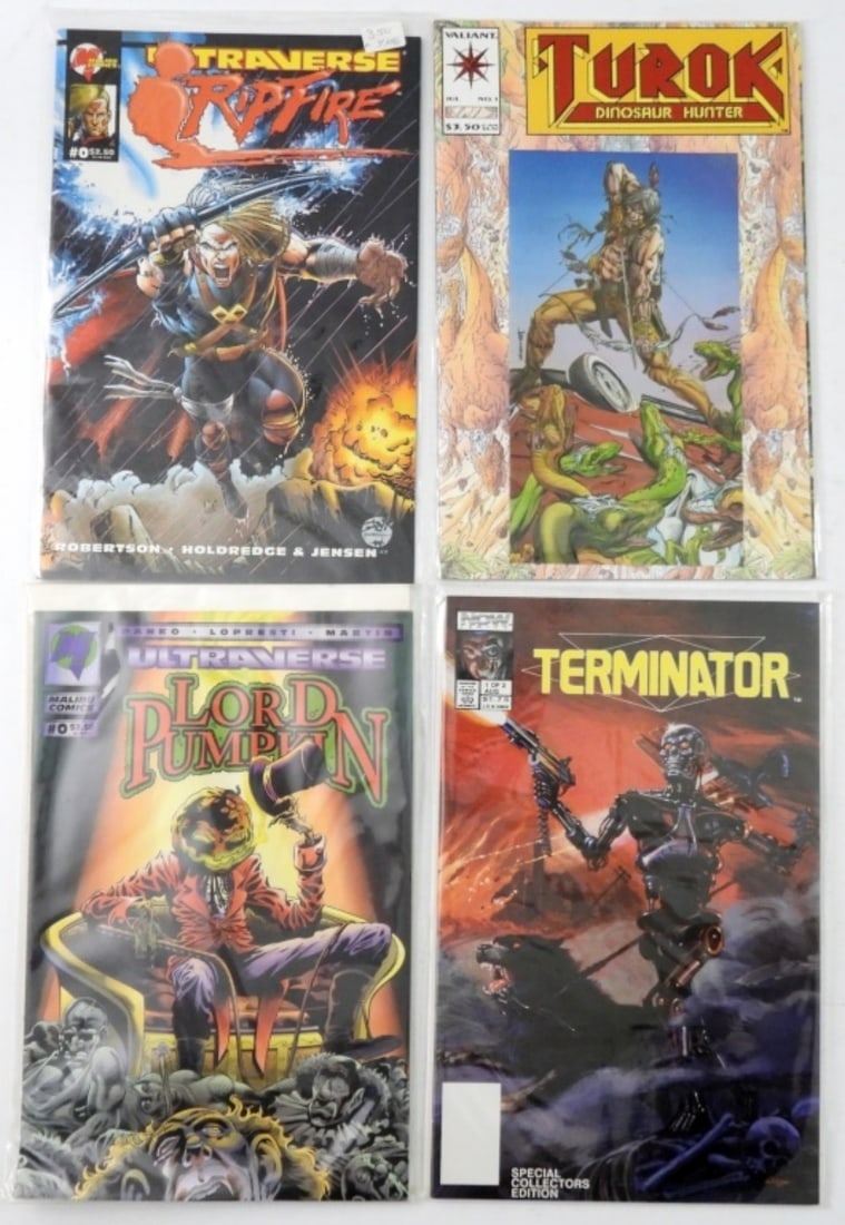 (8) NOW, VALIANT MALIBU COMIC LOT (1 of 2)