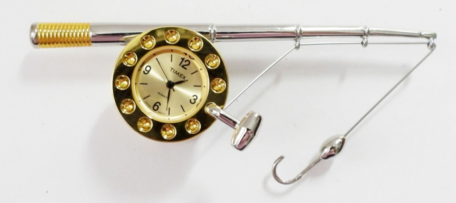 TIMEX COLLECTABLE MINI FISHING POLE CLOCK (1 of 2)