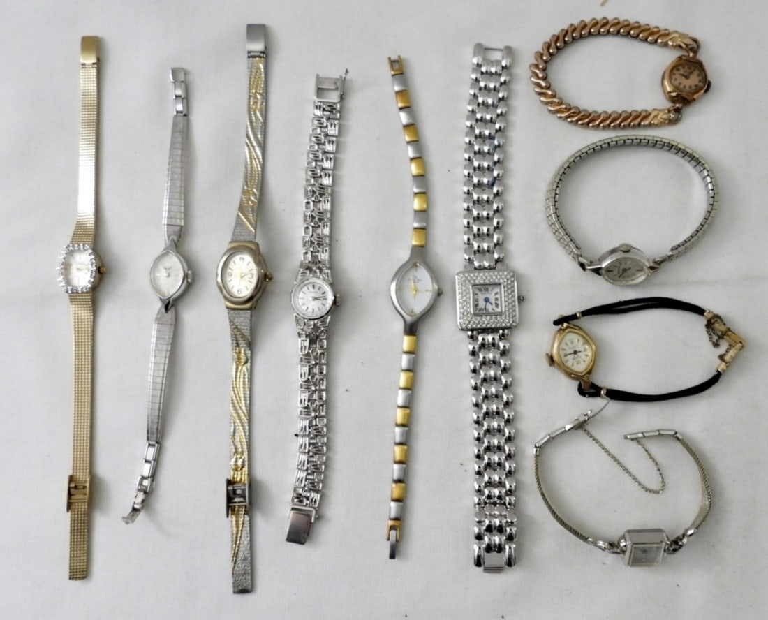 (10) VINTAGE LADIES WATCHES ELGIN, GRUEN& MORE (1 of 3)