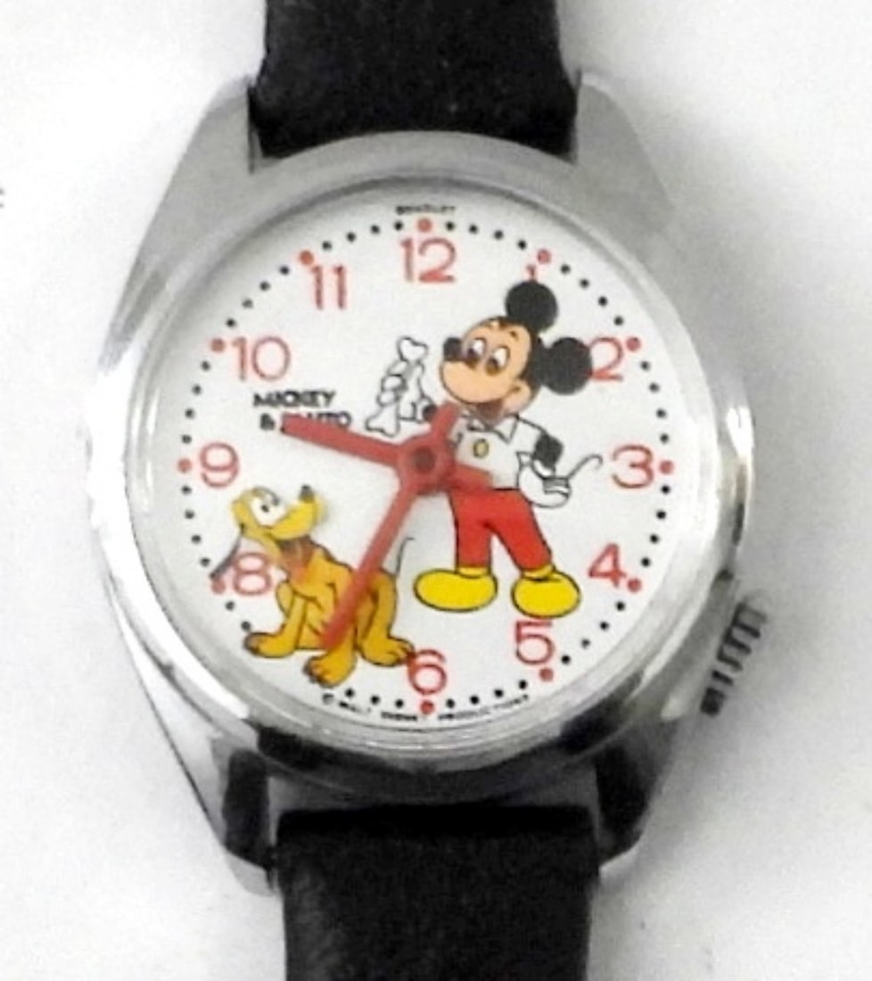 1970'S MICKEY MOUSE PLUTO RARE BRADLEY WATCH (1 of 3)