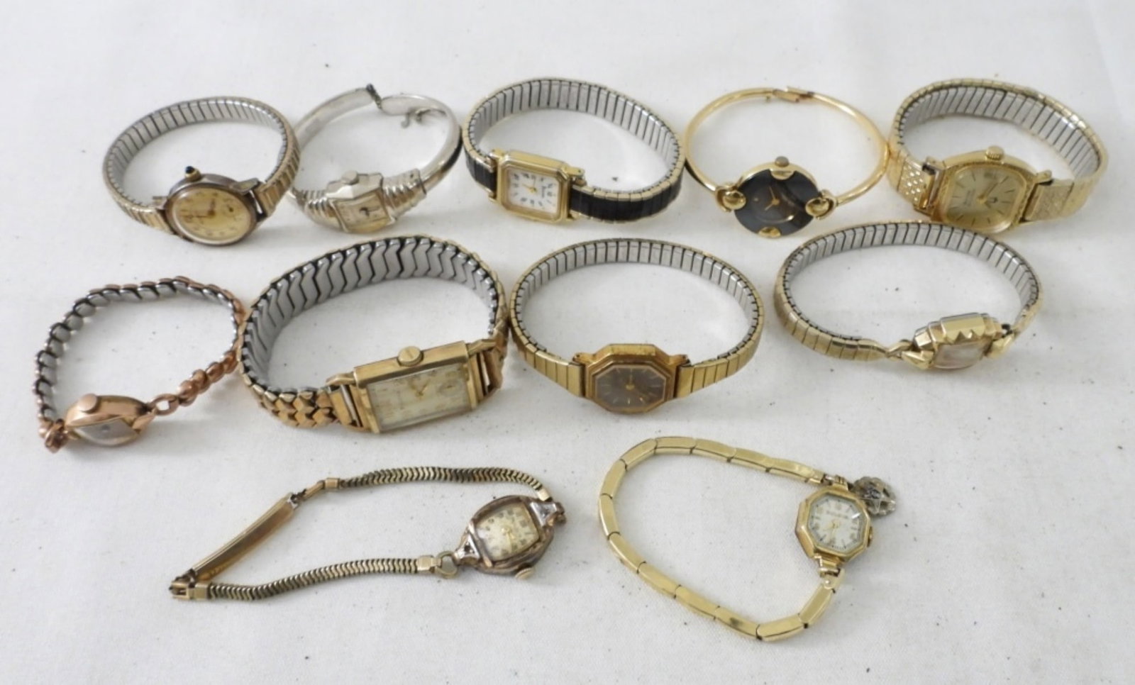 11 BULOVA WATCHES: UNTESTED, BULOVA ALL DIFFERENT STYLES