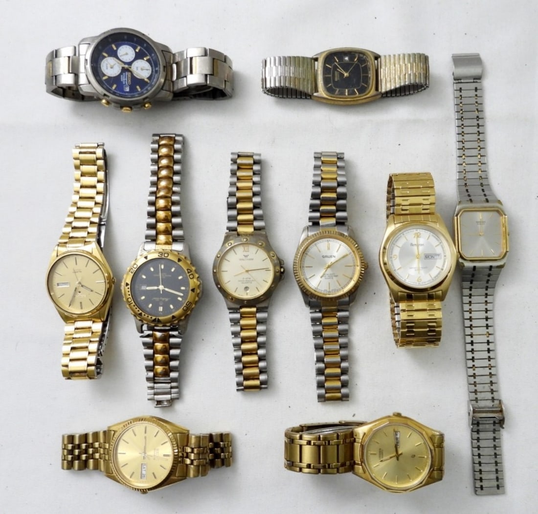 (10)  ASSORTED MEN'S   WATCHES (1 of 3)